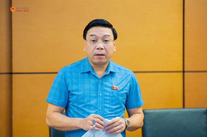 ĐBQH Nguyễn Văn Mạnh (Phú Thọ) phát biểu. Ảnh: Xuân Quý