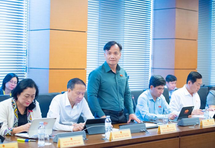 ĐBQH Trần Hoài Nam (Cà Mau) phát biểu. Ảnh: Xuân Quý