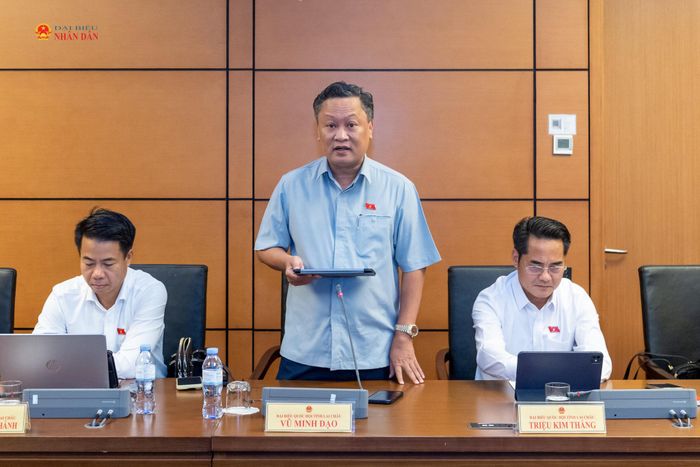 ĐBQH Vũ Minh Đạo (Lai Châu) phát biểu. Ảnh: Mạnh Hưng