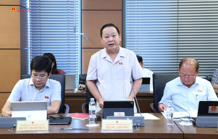 ĐBQH Tráng A Dương (Lào Cai) phát biểu