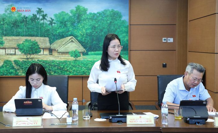 ĐBQH Nguyễn Thị Minh Tú (Nghệ An) phát biểu