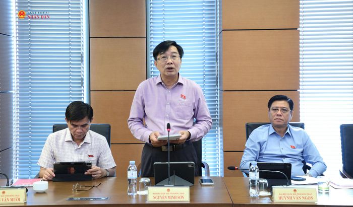 ĐBQH Nguyễn Minh Sơn (Đồng Tháp) phát biểu