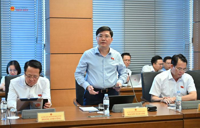 ĐBQH Nguyễn Tuấn Anh (TP. Cần Thơ) phát biểu. Ảnh: Quang Khánh