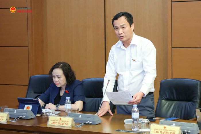 ĐBQH Triệu Thế Hùng (Thanh Hóa) phát biểu