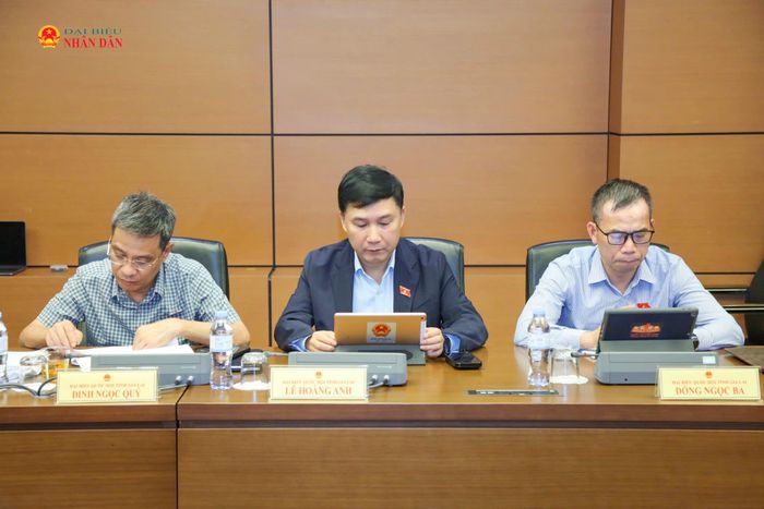 Các ĐBQH tỉnh Gia Lai tham dự thảo luận tổ. Ảnh: An Nhiên