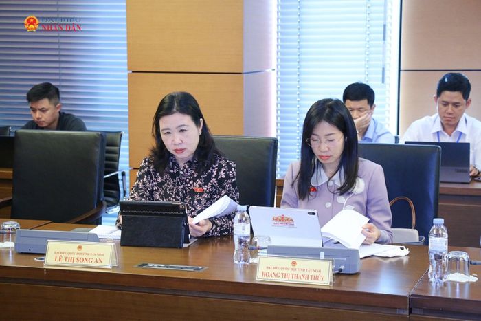 Các đại biểu tham dự phiên thảo luận tổ. Ảnh: Đắc Trường