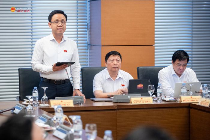 ĐBQH Nguyễn Thế Duy (TP. Hồ Chí Minh) phát biểu. Ảnh: Phạm Thắng