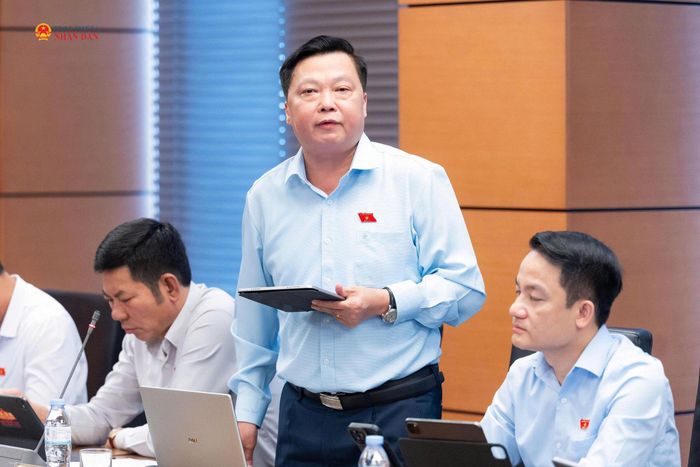ĐBQH Phạm Hùng Thắng (Ninh Bình) phát biểu. Ảnh: Trọng Hiếu
