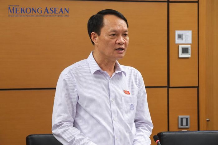 Đại biểu Lương Đình Hưng (Đoàn Nghệ An). Ảnh: Đinh Nhung/Mekong ASEAN