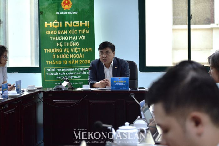 Hội nghị giao ban Xúc tiến thương mại với hệ thống Thương vụ Việt Nam ở nước ngoài do Cục Xúc tiến thương mại tổ chức. Ảnh: Lê Hồng Nhung/Mekong ASEAN