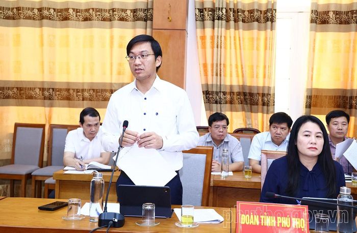 Giám đốc Sở Xây dựng tỉnh Phú Thọ Nguyễn Xuân Quang báo cáo đề xuất điều chỉnh quy hoạch
