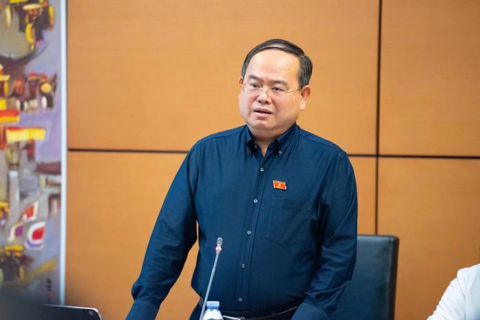Bí thư Tỉnh ủy Quảng Ninh Quản Minh Cường phát biểu tại phiên Quốc hội thảo luận tổ, ngày 18/10/2026.