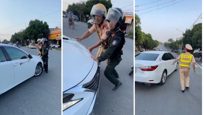 Người điều khiển phương tiện lên xe, nổ máy và tăng ga bỏ chạy khi lực lượng Cảnh sát giao thông yêu cầu dừng xe kiểm tra.