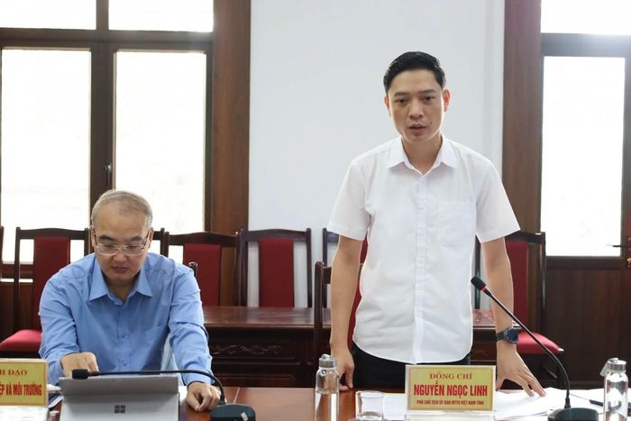Ông Nguyễn Ngọc Linh – Phó Chủ tịch Ủy ban MTTQ Việt Nam tỉnh Lào Cai phát biểu tại chương trình.