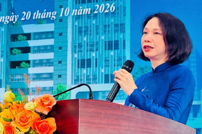 Phó Chủ tịch UBND thành phố Hà Nội Vũ Thu Hà phát biểu. Ảnh: Mai Hoa