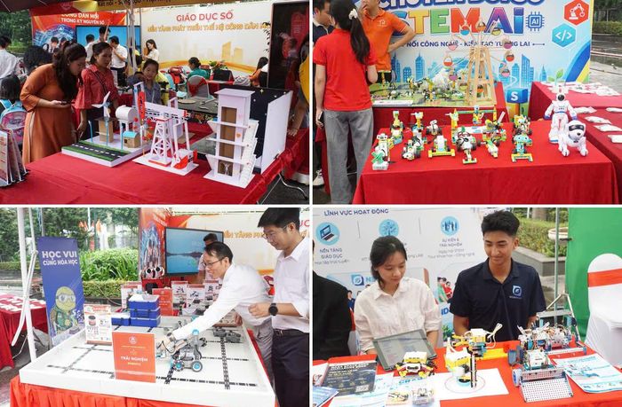 Hoạt động trải nghiệp giáo dục số ở phường Đống Đa. Ảnh: Phòng VH-XH phường