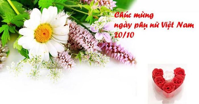 Thiệp chúc mừng 20/10 gửi tặng phụ nữ Việt Nam.