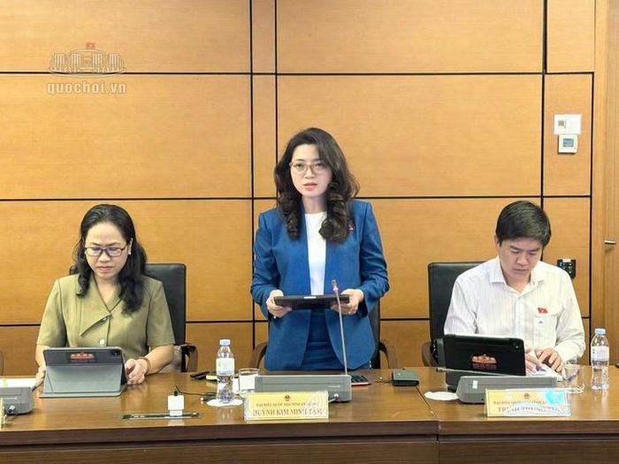 ĐBQH Huỳnh Kim Minh Tâm - Đoàn ĐBQH tỉnh An Giang. Ảnh: Media Quốc hội