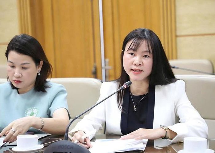 Đại biểu phía Sanofi-Aventis Việt Nam phát biểu. Ảnh: Trần Minh