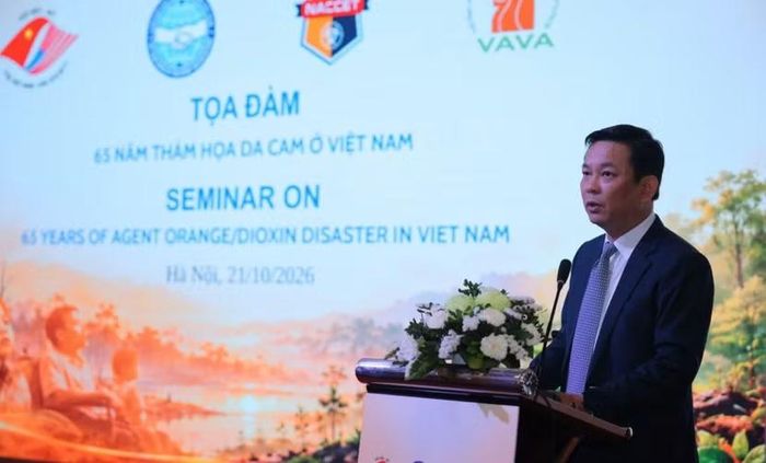 Ông Đồng Huy Cương, Phó Chủ tịch Liên hiệp các tổ chức hữu nghị Việt Nam phát biểu