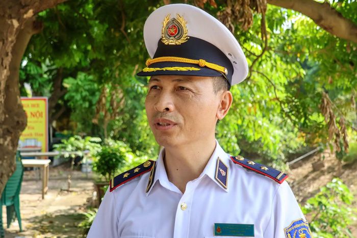 Ông Trần Duy Thái, đại diện Cảng vụ Đường thủy nội địa Hà Nội