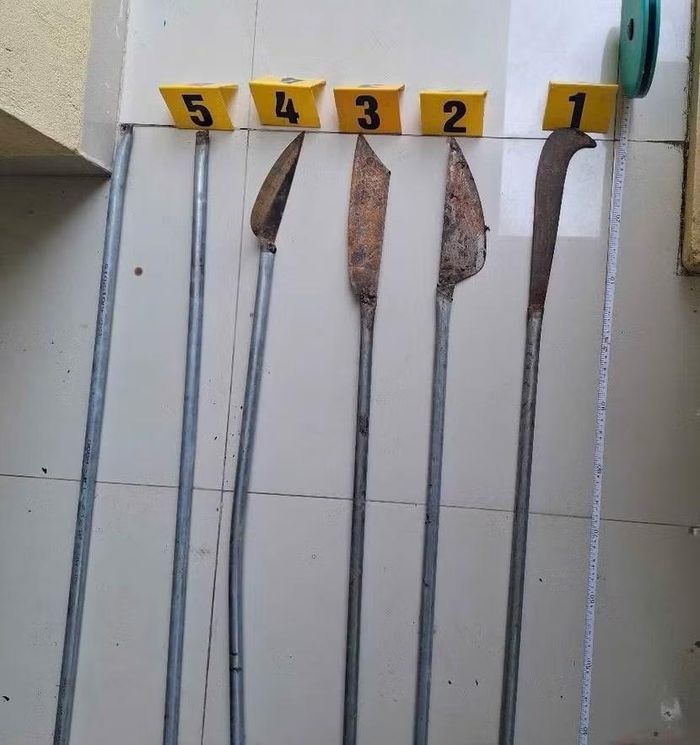 Các hung khí bị thu giữ