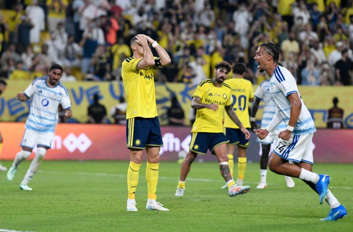  Ronaldo đá hỏng phạt đền trong trận Al Nassr thắng Neom 1-0 rạng sáng 21/10. 
