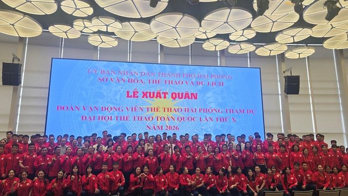 Lễ xuất quân của đoàn vận động thể thao Hải Phòng