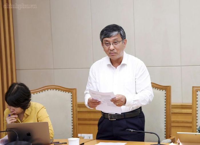 Thứ trưởng Bộ Khoa học và Công nghệ Trần Trung Tính phát biểu tại cuộc họp - Ảnh: chinhphu.vn/Gia Huy