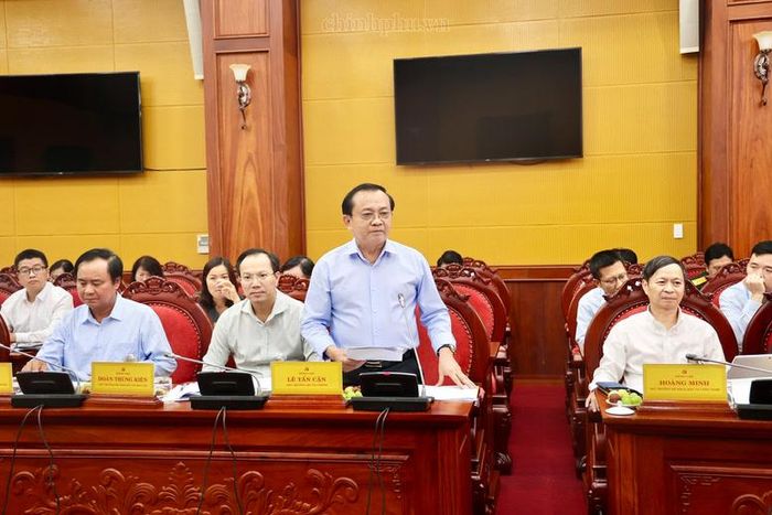 Lãnh đạo các bộ, ngành phát biểu - Ảnh: chinhphu.vn/Thu Sa