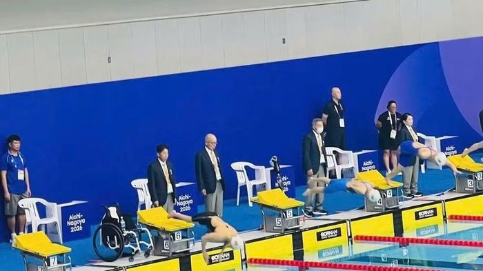 Các nội dung chung kết môn bơi tại Asian Para Games 5, đội tuyển bơi người khuyết tật Việt Nam có 3 vận động viên tranh tài. (Ảnh: HOÀI THU)