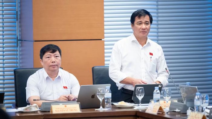 Đại biểu Dương Minh Tuấn (Đoàn Thành phố Hồ Chí Minh). (Ảnh: PHẠM THẮNG)