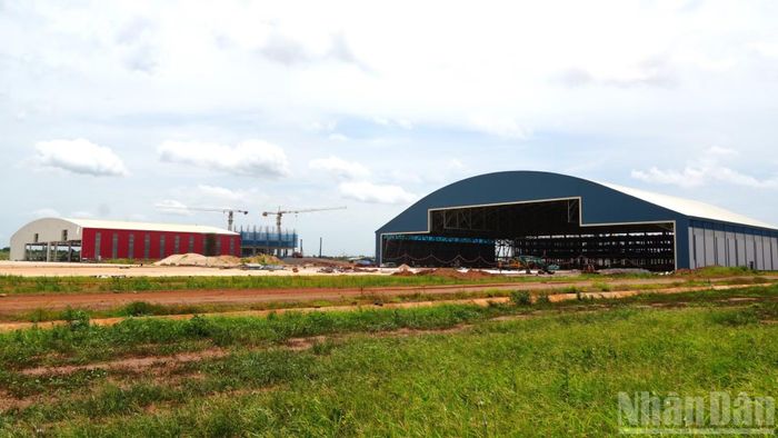 Khu bảo dưỡng máy bay của các hãng đang được đẩy nhanh tiến độ hoàn thành.
