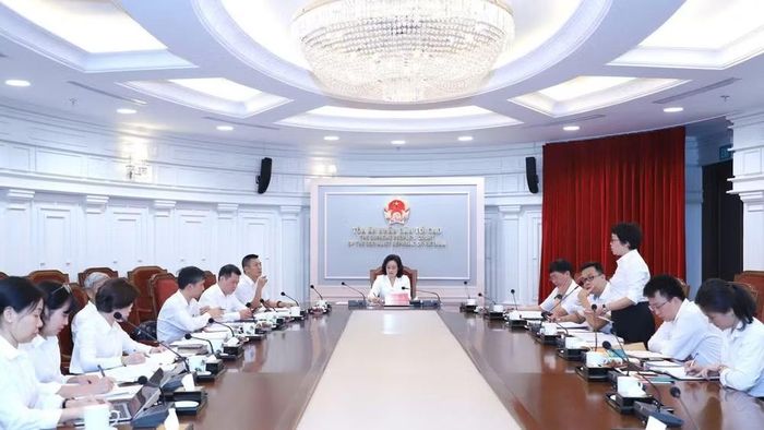 Quang cảnh cuộc họp. (Ảnh: MĐ)