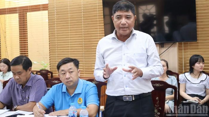 Đại diện công đoàn các địa phương trao đổi, kiến nghị một số nội dung để kế hoạch chăm lo Tết cho người lao động thiết thực, hiệu quả hơn. (Ảnh: Vương Lê)