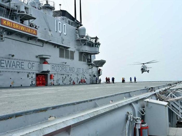  Lực lượng vũ trang Indonesia triển khai trực thăng H225M trên tàu sân bay. Ảnh: Military Leak  