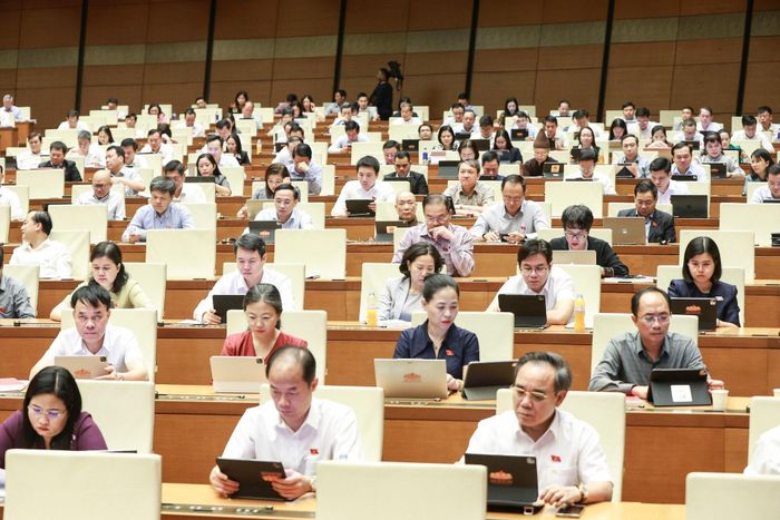  Các đại biểu tham dự phiên họp. Ảnh: TRỌNG HẢI