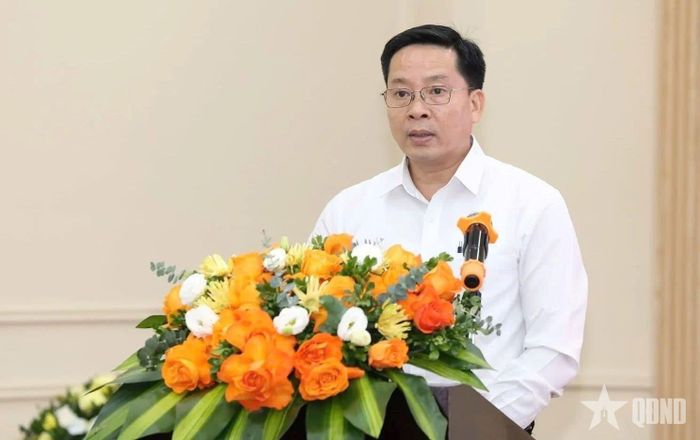 Ông Vũ Thái Trường, Trưởng ban Biến đổi khí hậu và Môi trường, UNDP Việt Nam phát biểu.