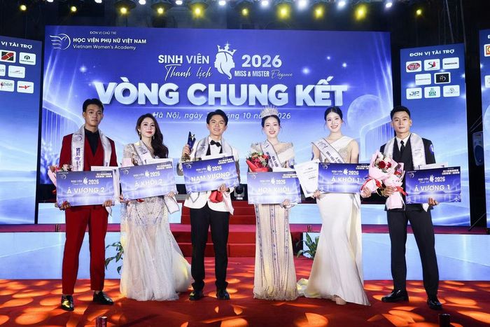 6 thí sinh xuất sắc giành danh hiệu Hoa khôi sinh viên, Nam vương và Á khôi 1, 2; Á vương 1, 2.