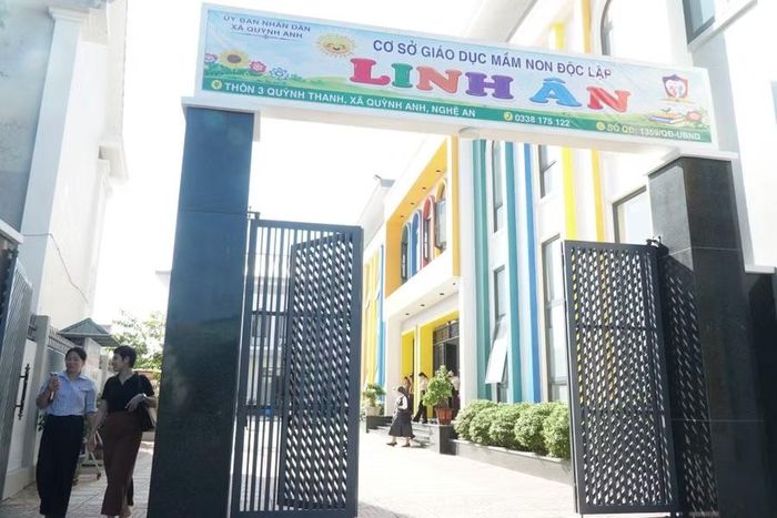 Cơ sở giáo dục mầm non độc lập Linh Ân (xã Quỳnh Anh, Nghệ An) hiện có 75 trẻ, được cấp phép hoạt động từ tháng 8/2025. Ảnh: Hồ Lài