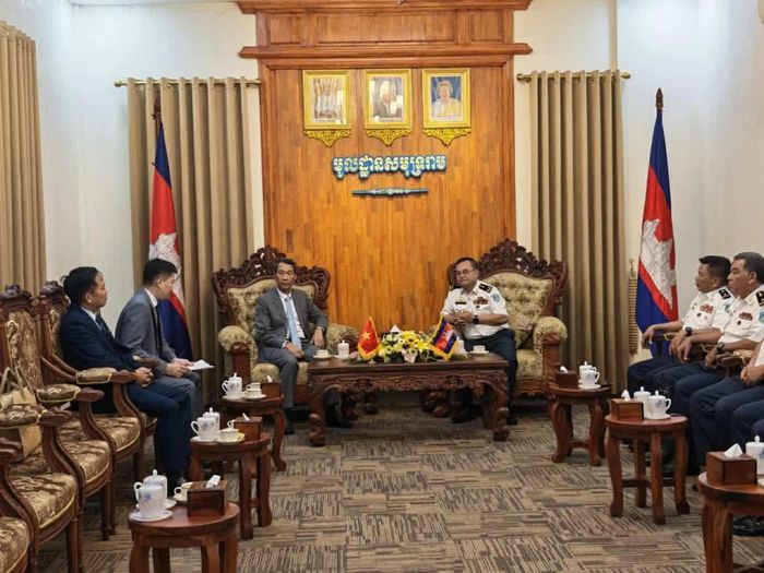 Quang cảnh buổi làm việc. (Nguồn: TLSQ Việt Nam tại Sihanoukville)