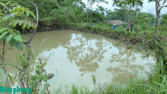 Cùng với chăn nuôi anh Lẩu đào ao thả cá. Ảnh: Anh Bách
