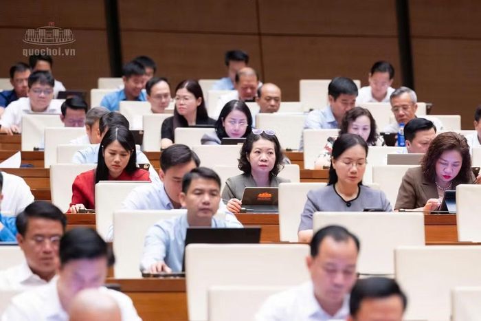 Các đại biểu tham dự phiên họp - Ảnh: QH
