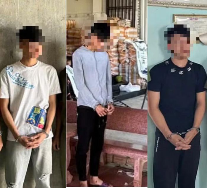 3/8 đối tượng bị bắt giữ. Ảnh: CACC
