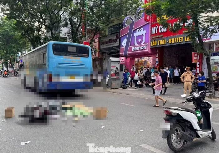 Hiện trường vụ tai nạn.