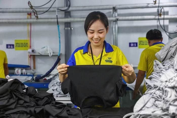 Công nhân làm việc tại Nhà máy Dony, TPHCM.