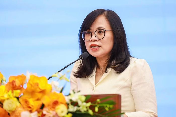 Bà Lê Thị Việt Nga - Phó Chủ tịch Ủy ban Chứng khoán Nhà nước. Ảnh: Danh Khang.