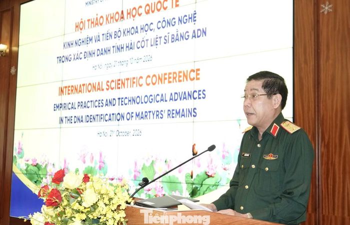 Thượng tướng Nguyễn Văn Gấu cho biết Bộ Quốc phòng Việt Nam trân trọng cảm ơn sự đồng hành của các quốc gia, các tổ chức, chuyên gia quốc tế trong công tác tìm kiếm, xác định danh tính hài cốt liệt sĩ.