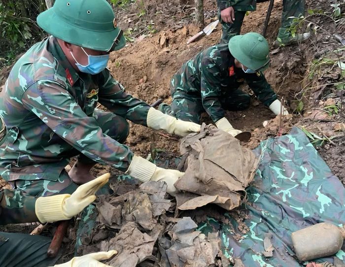 Tìm thấy 1 hài cốt liệt sĩ tại xã Đăk Pék.
