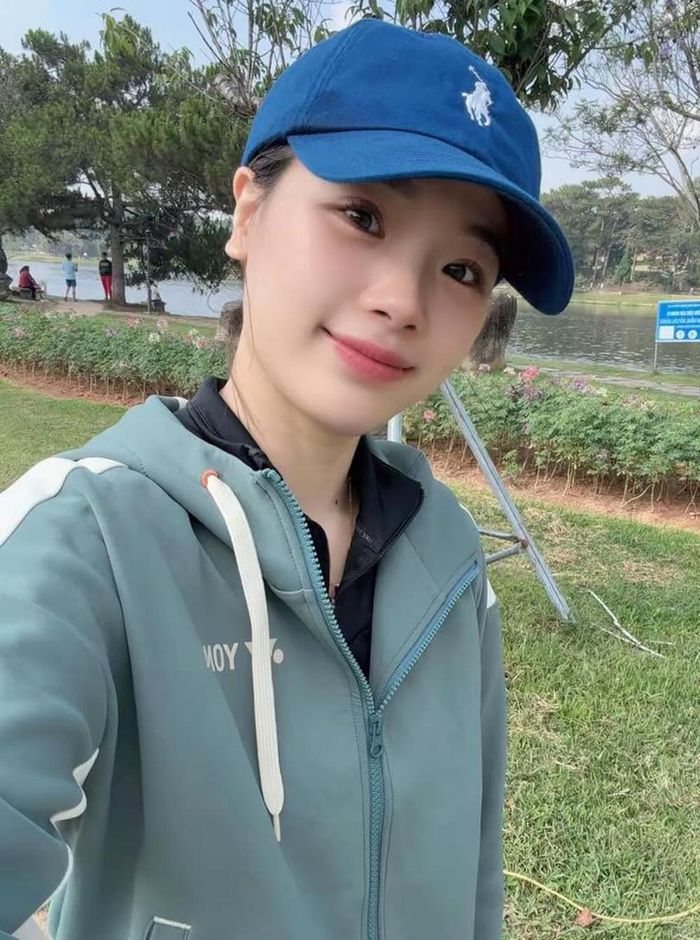 Thùy Linh chăm chỉ tập luyện mỗi ngày.